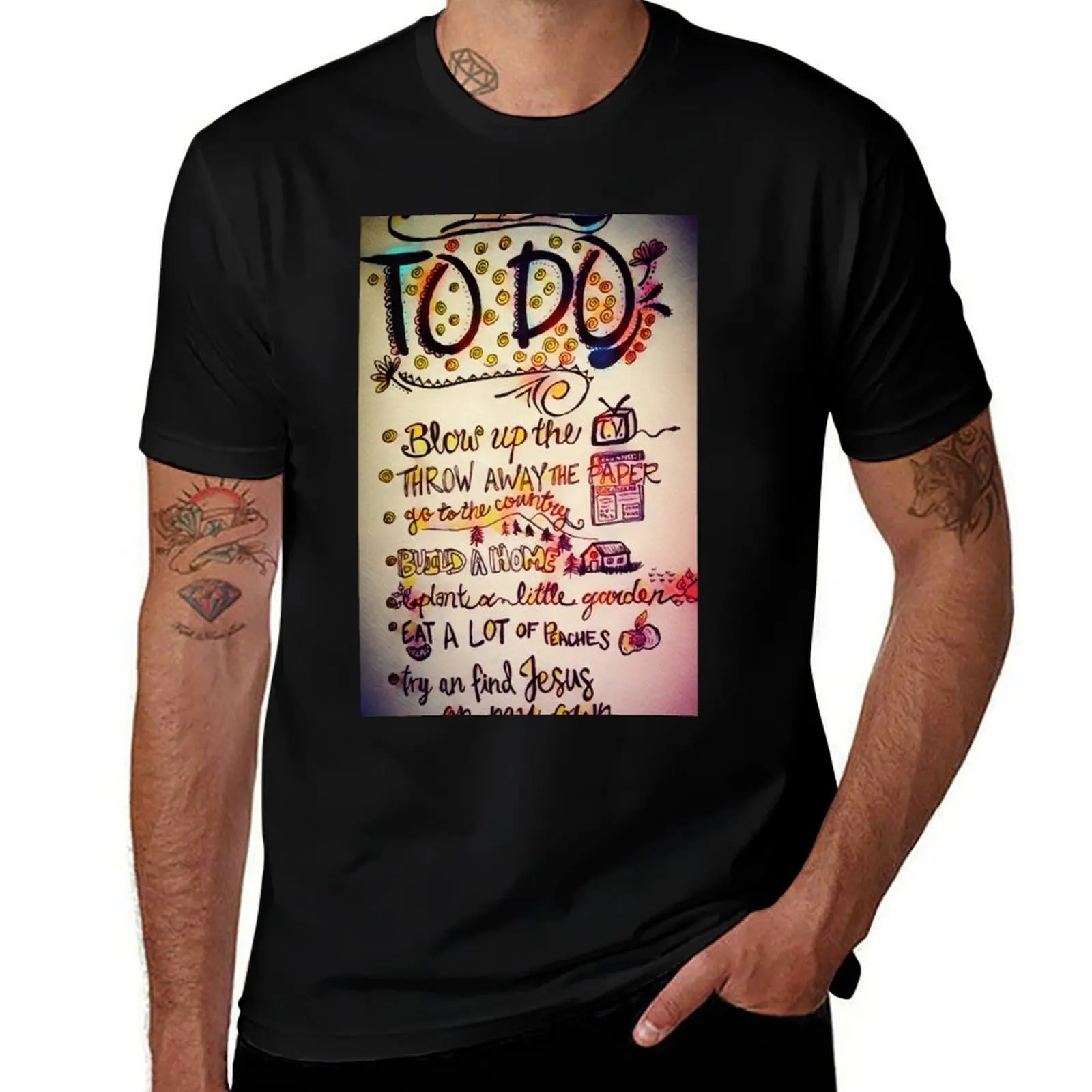 Camiseta larga de John Prine's Spanish Pipedream con estampados, camisetas gráficas para hombre
