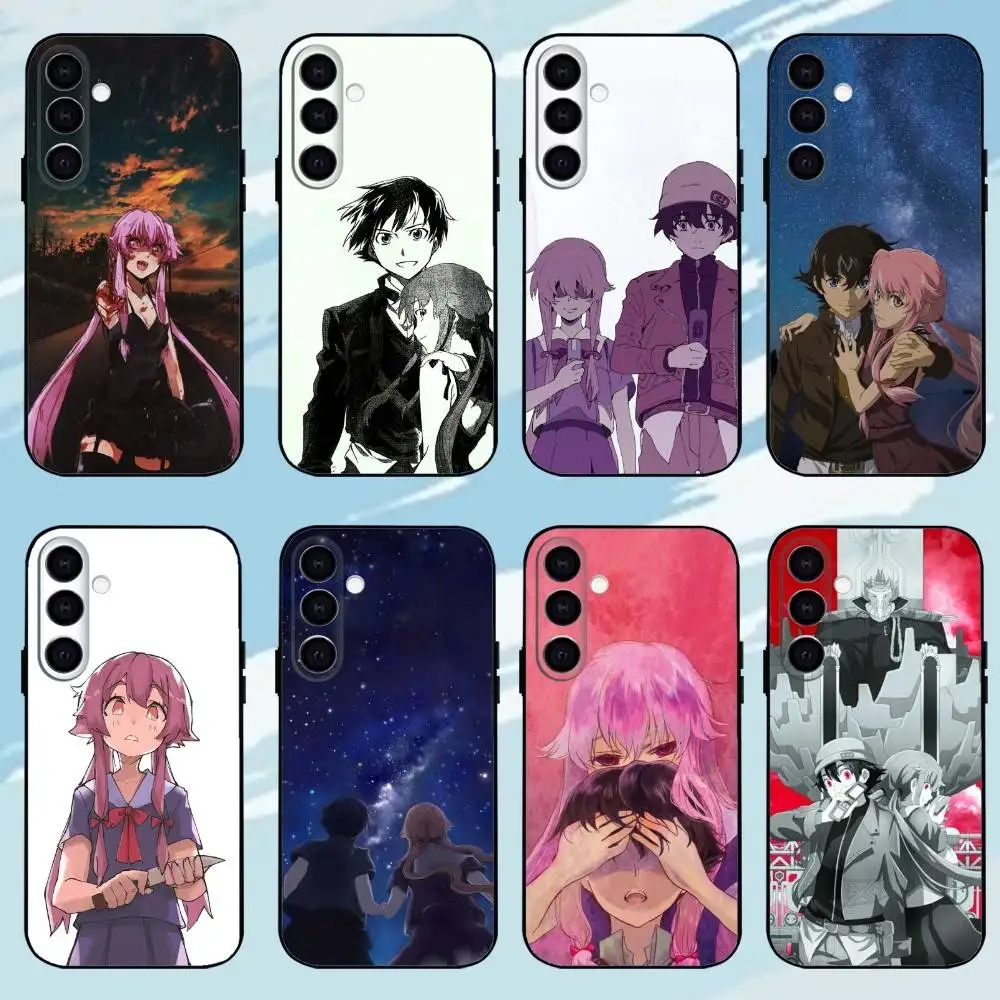 

Anime M-Mirai Nikki-i Phone Case For Samsung Galaxy A73,A72,A71,A70,A53,A52,A51，Black Shell ll