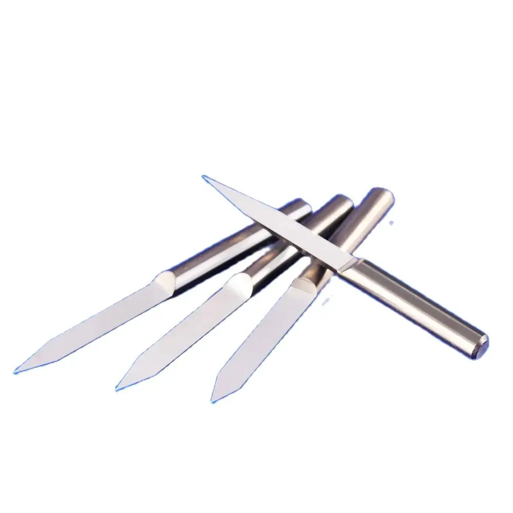 WeiTol 4mm shank 0.1 tip 20 degree flat bottom engraving bits lengthen carving bit PCB miling cutter