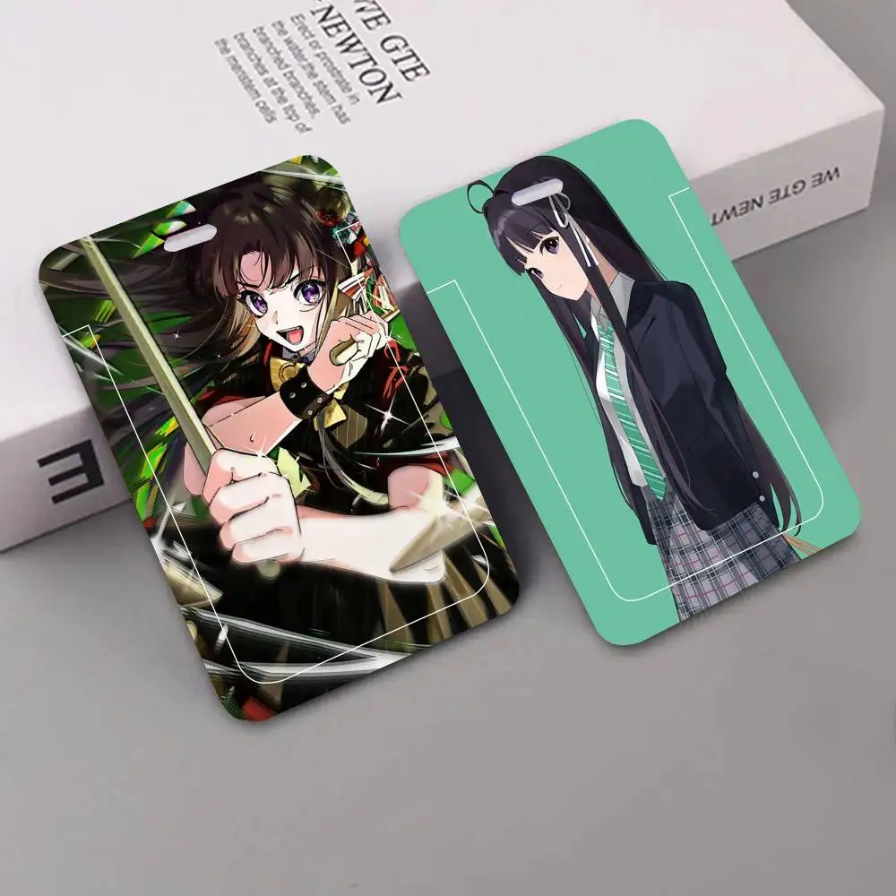 Awa Subaru Music Animation G-GIRLS BAND CRY Black Lanyard Card Holders Student Meal Cards And Campus Ids School