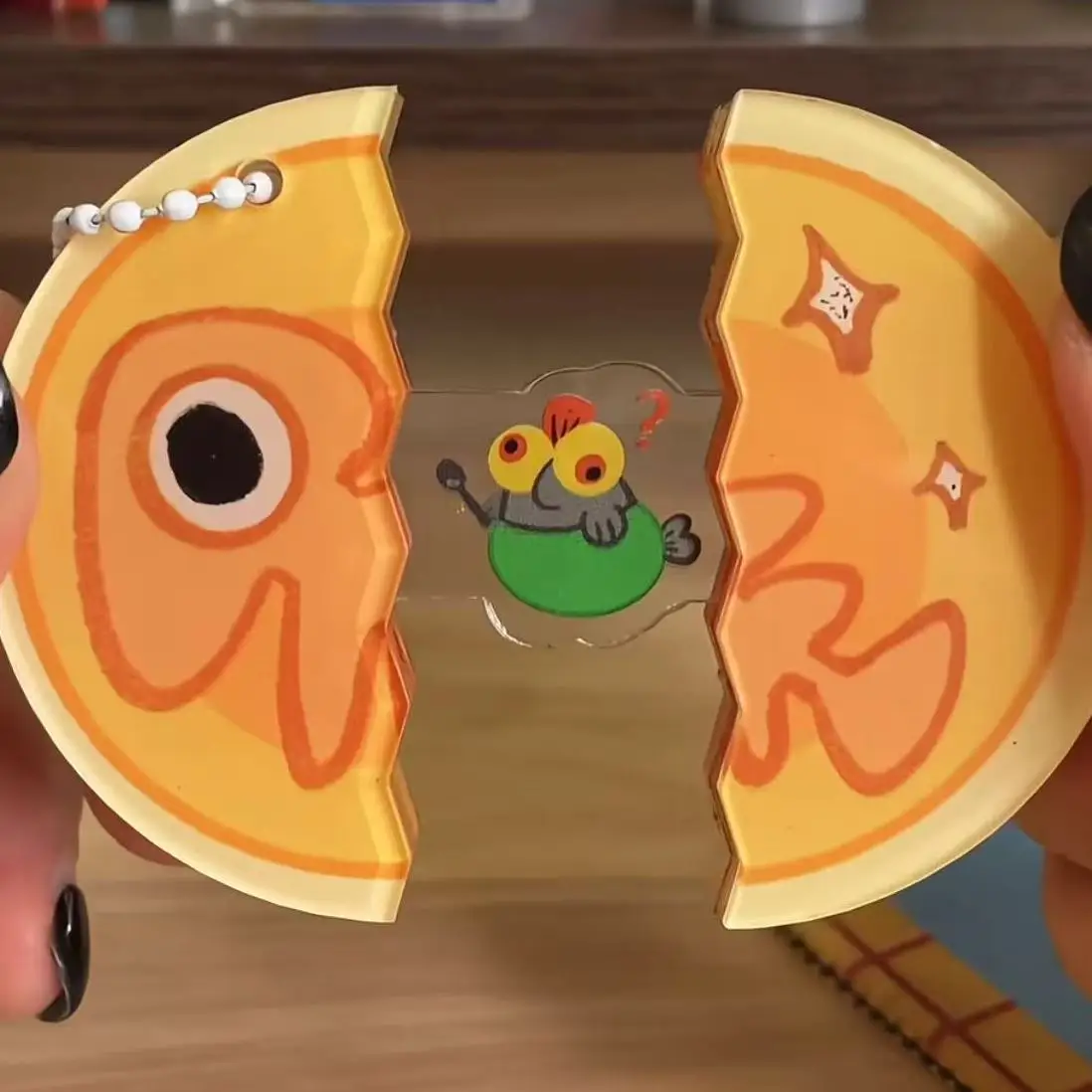 Joyería extraíble de salmón perforado, adorno pequeño para decoración del hogar, regalo para novia, llavero, nuevo artesanía de decoración colgante acrílico