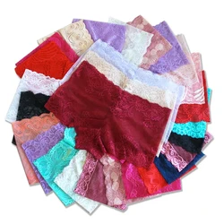 10Pcs/Set Underwar Women Panties Lingerie Random Ladies Lace Comfortable Sexy Color Large Transparent S / M / L / XL / 2XL / 3XL