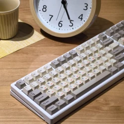 MAIMOOO Retro Korean Keycap 9009 135-Key Khaki Gray Cherry Pbt For Mechanical Keyboard Diy Simple Beige KR RU russian Keycap