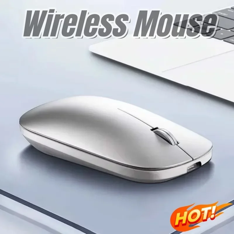 Mouse Sem Fio Original com Carregamento Tipo-C, Clique Silencioso, Portátil, Ergonômico, Universal para Escritório e Jogos