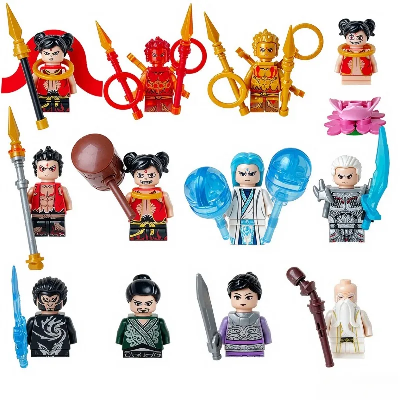 Building blocks, figures, humanoid dolls, toys, mini figures, humanoid dolls, children's toys, birthday gifts cartoon characters