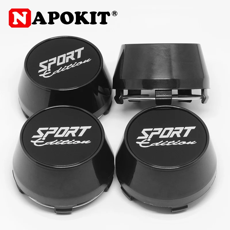 4pcs 60MM OD 56mm ID SPORT Edition Racing Car Truck Wheel Center Hub Caps Wheel Rim Dust-proof Cover Car Refit Repair Decoration