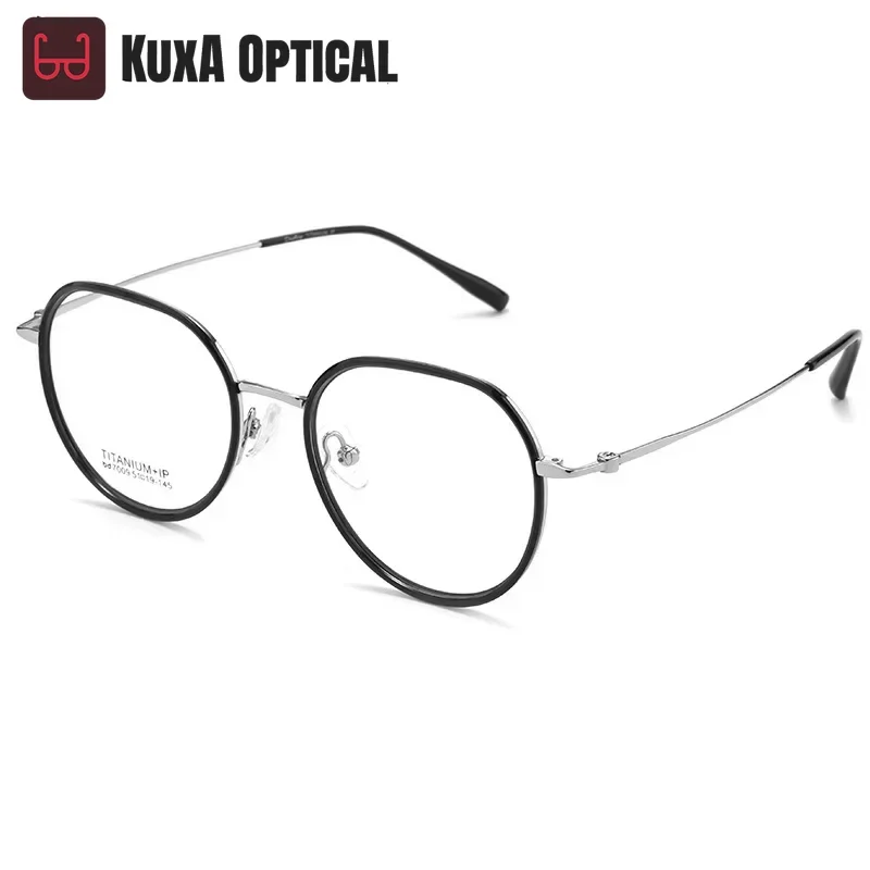 

Simple Design Fashion TR90 Anti-Blue Light Titanium Frame Customizable Prescription Eyewear GlassesWomen Myopia Reading Glasses