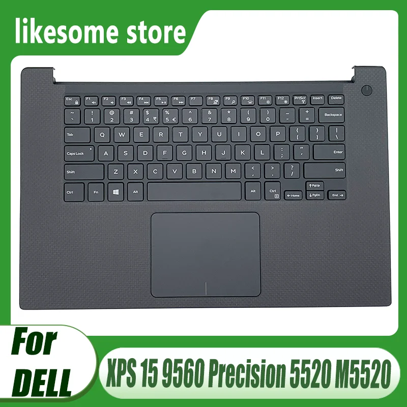 

Brand New For Dell XPS 15 9560 Precision 5520 M5520 Laptop Palmrest Upper With Backlit Keyboard Touchpad Parts P/N:0Y2F9N 086D7Y