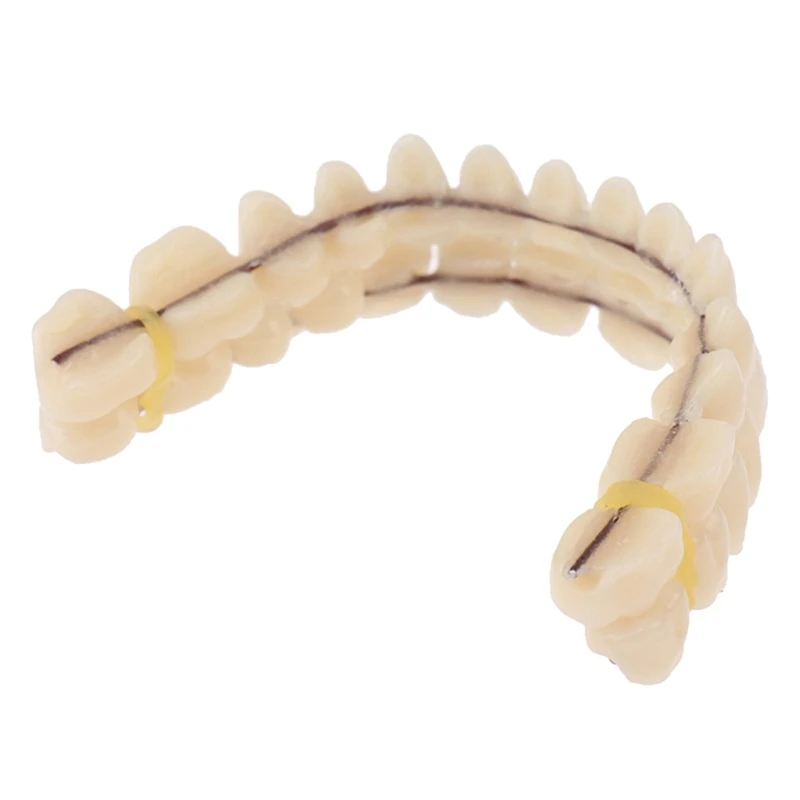 Dentadura de resina, dentadura superior e inferior, dentadura Artificial preformada, herramienta de cuidado bucal, envío directo