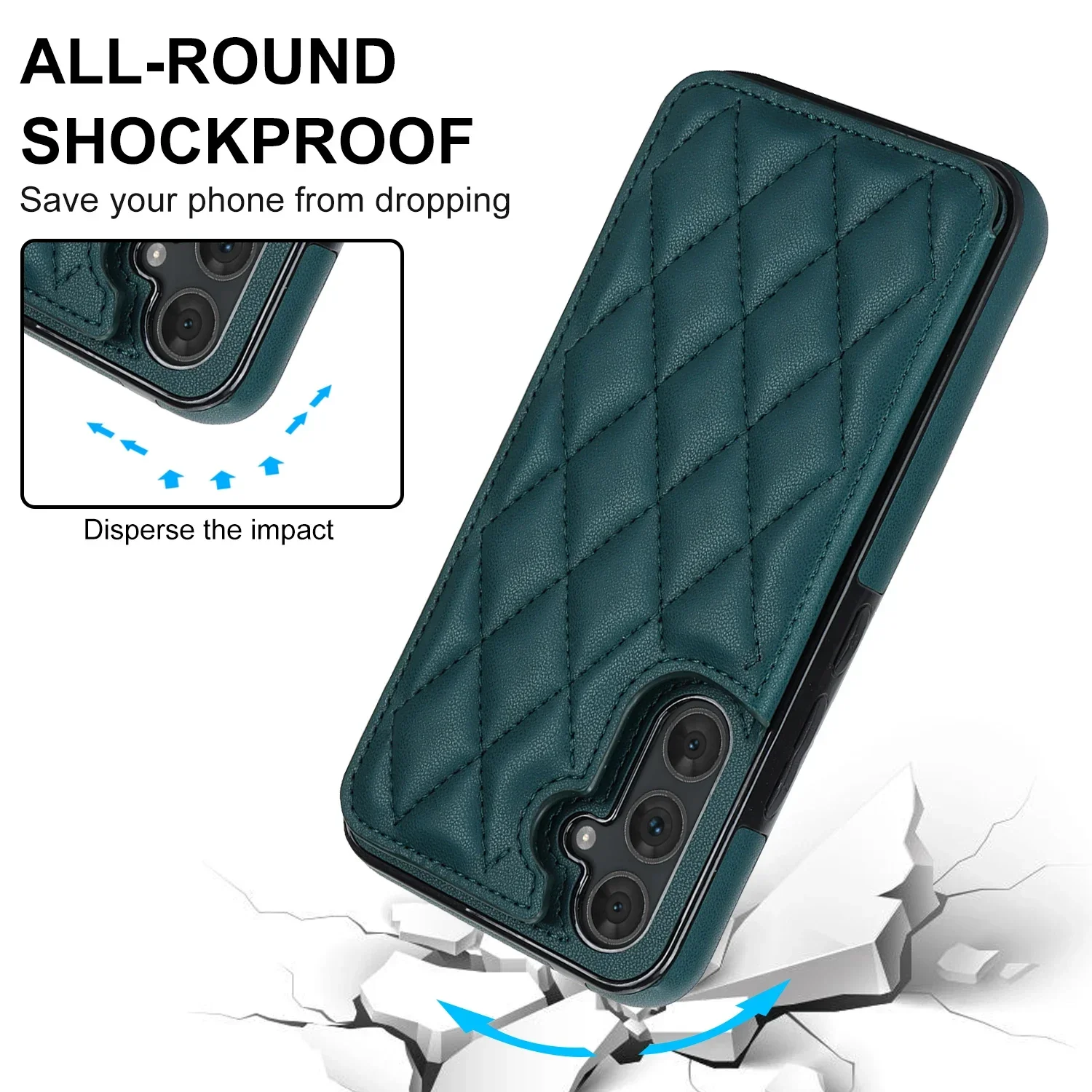 Cards Solt Magnetic Leather Wallet Case For Samsung A54 A14 A55 A52 A15 A35 S23 S24 Ultra S22 Plus S21 FE S20 Note20 Bag Cover