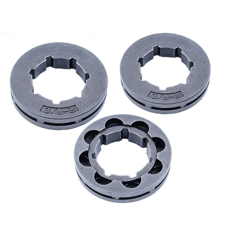 

3x 3/8"-8T Rim Sprocket Fit For HUSQVARNA Chainsaw 268 272 61 162 181 266 281 288 298 OEM# 22273 Replacement Parts