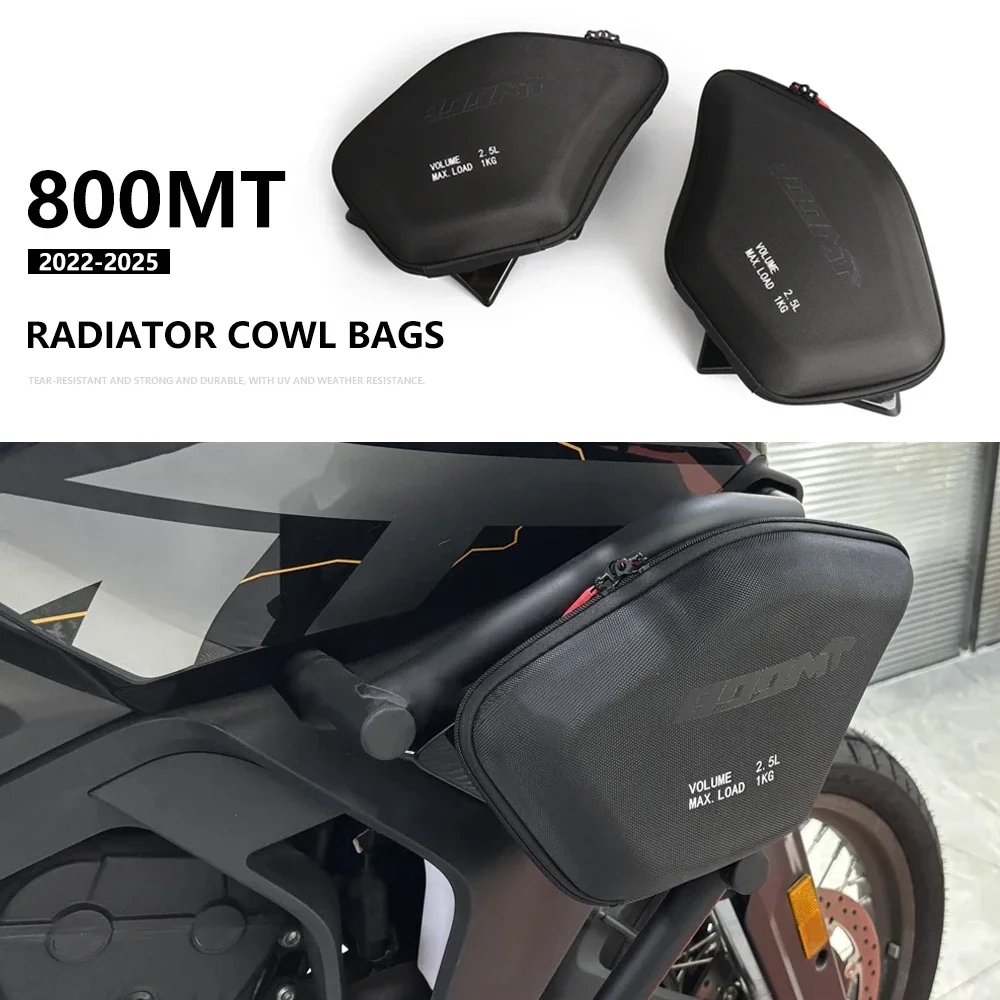 For CFMOTO 800MT For CF Moto 800 MT MT800 2022-2025 Motorcycle Accessories Radiator Cowl Bag Side Fairing Tool Storage Bags