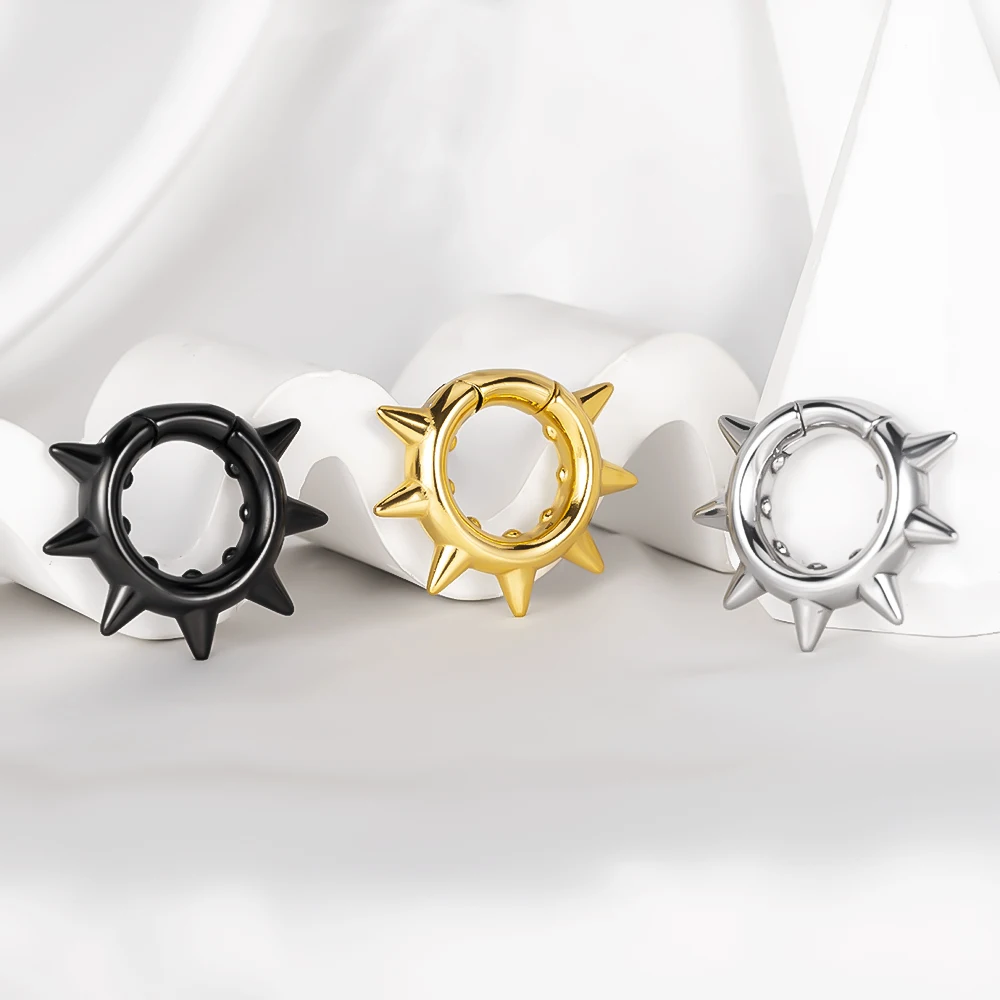 Vanku 10pcs New Stainless Steel Geometry Ear hanger Ear Weight Gauges Body Jewelry Fashion Gift For Unisex