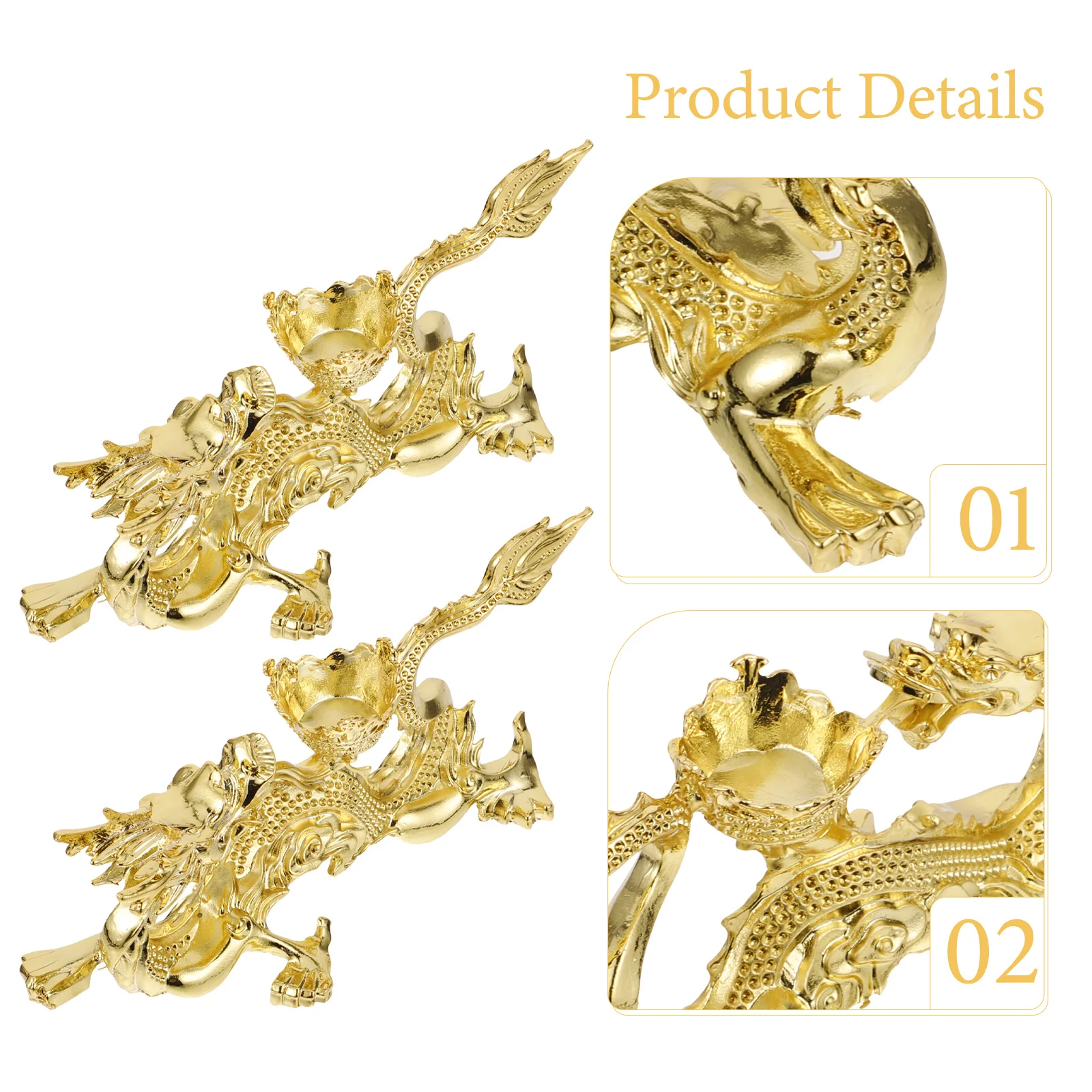 

Golden Sphere Holder with Sturdy Metal Base for Home Decor and Office Display Auspicious Lucky Gift Dragon