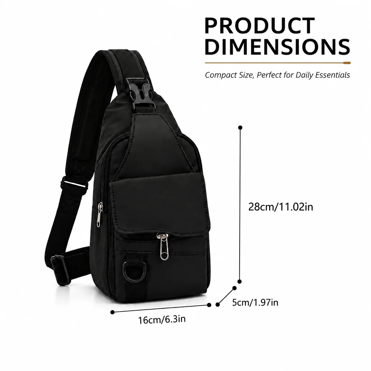 Unisex Crossbody Chest Bag, Korean-Style Casual Crossbody Backpack, Durable Shoulder Bag, Suitable for Outdoor Activities, Travel, and Daily Use