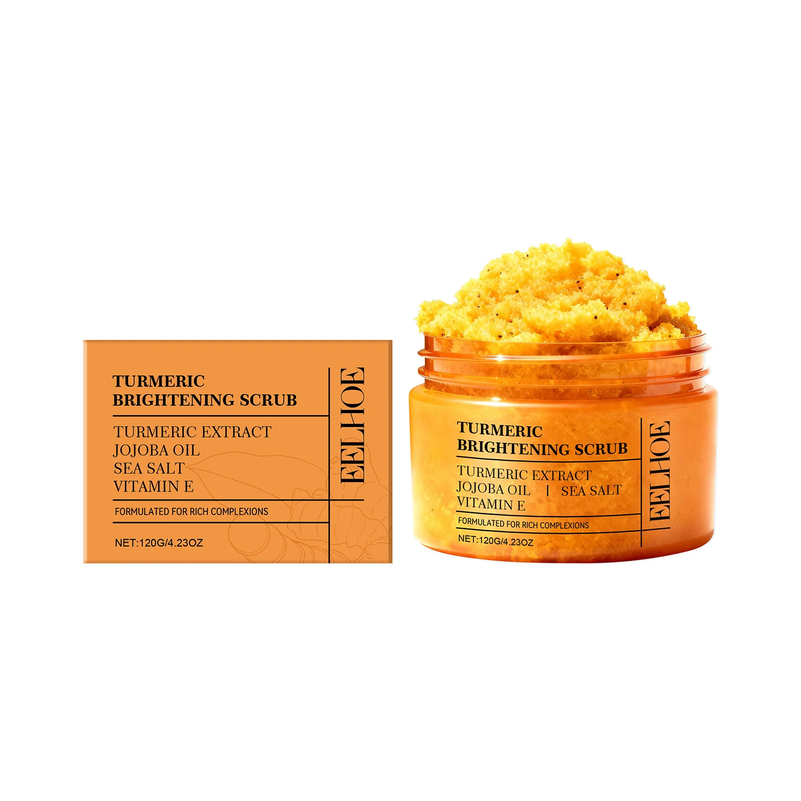 Body Scrub - All-Natural Exfoliator for Body, Face, Hand & Foot, Gently Moisturizes & Brightens Skin for All Skin Types - Image 6