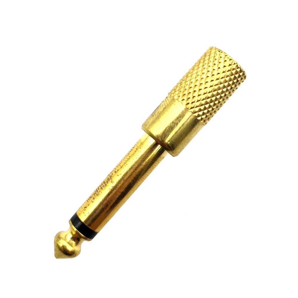1-3pcs Gold-plating 3.5/6.5MM 6.5 To 3.5 Male Plug Female Connector Headphone Audio Adapter Microphone Audio Frequency Converter