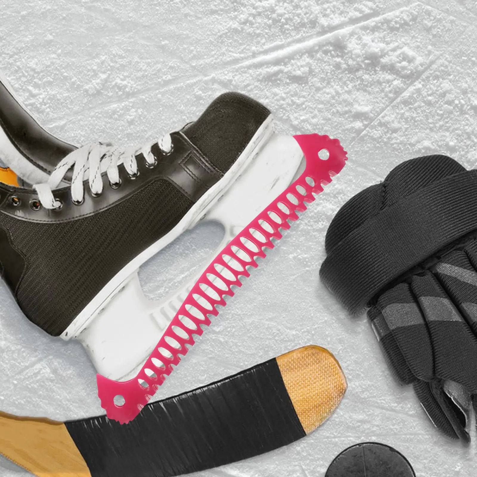 

2 шт. Защитные чехлы для лезвий коньков, 32 см, эластичные, для взрослых, мягкие, надеваемые, для фигурных и хоккейных коньков, для хранения