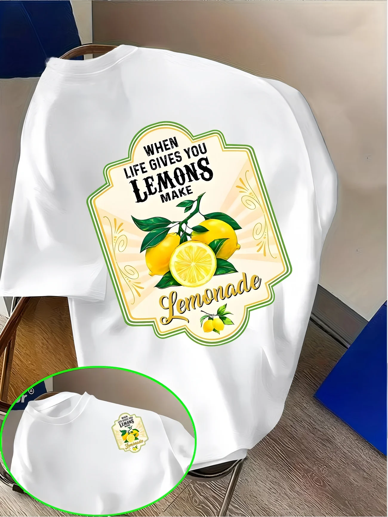 Funny When Life Gives You Lemons Make Lemonade T-Shirt Women Inspirational Slogan Graphic Tee Summer Short Sleeve Loose Tops