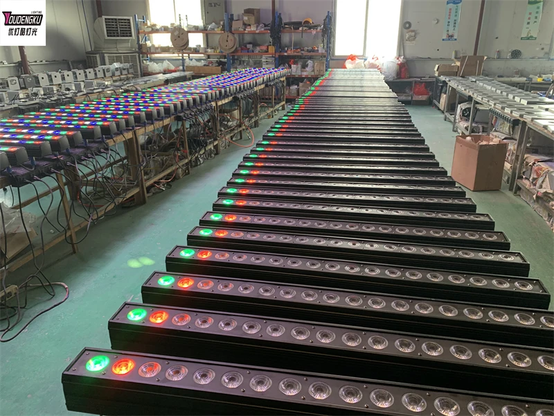 

6 шт. светодиодная настенная шайба для внутреннего освещения 18*18 Вт rgbwa uv 6in1 pro настенная шайба светодиодное освещение для барной сцены и концертной подій с точечным управлением