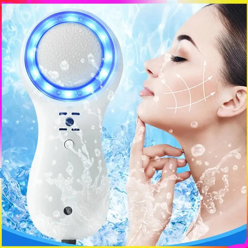 M04K الاتحاد الأوروبي التوصيل العلاج بالضوء الأزرق المطرقة الباردة تدليك بشرة الوجه رفع تشديد آلة العناية بالبشرة الجمال أداة