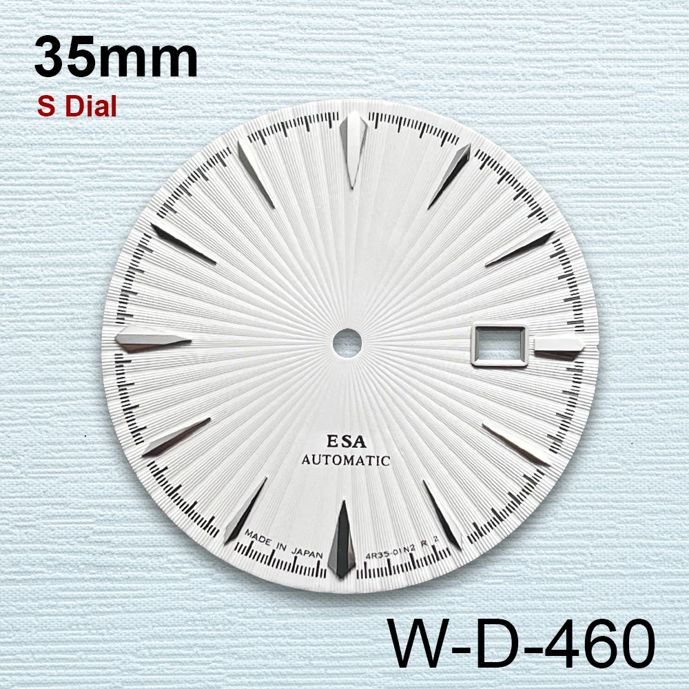 35mm S Logo Cocktail Dial Fit NH35 Japanese Movement Red High-Quality Dial Watch Modification Accessories