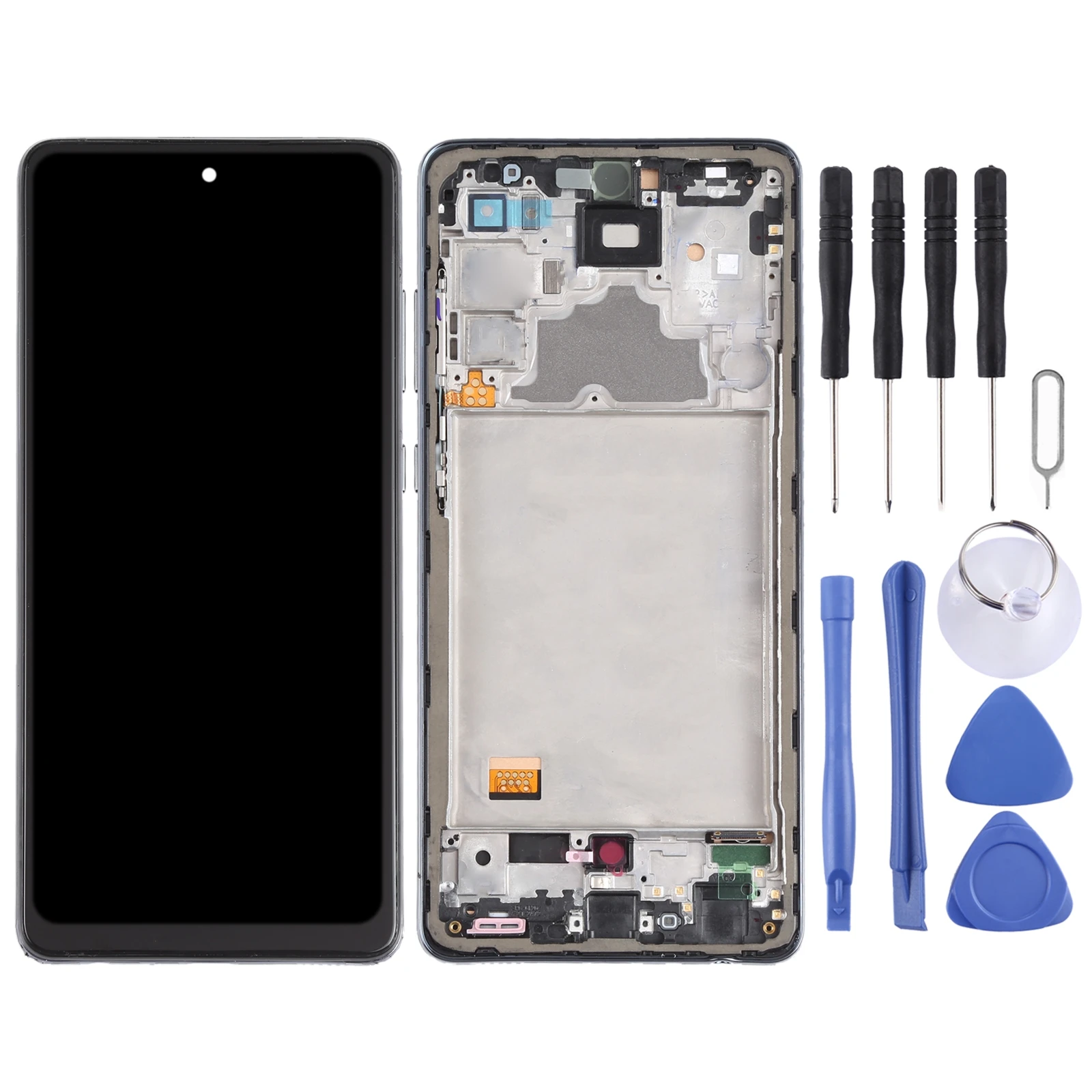 incell Material LCD Screen for Samsung Galaxy A72 4G SM-A725 and Digitizer Full Assembly with Frame