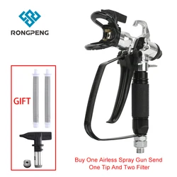 RONGPENG 821 High Pressure Airless Spray Gun 517 Tip Efficient Filter Protective Tip Guard for Airless Paint Sprayer Machine