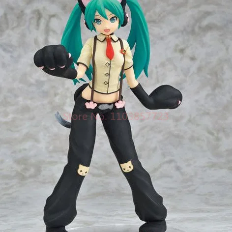 Oficial en Stock Sega Spm Hatsune Miku Project Diva Cat versión figura premio modelo regalo coleccionable para fanáticos y coleccionistas