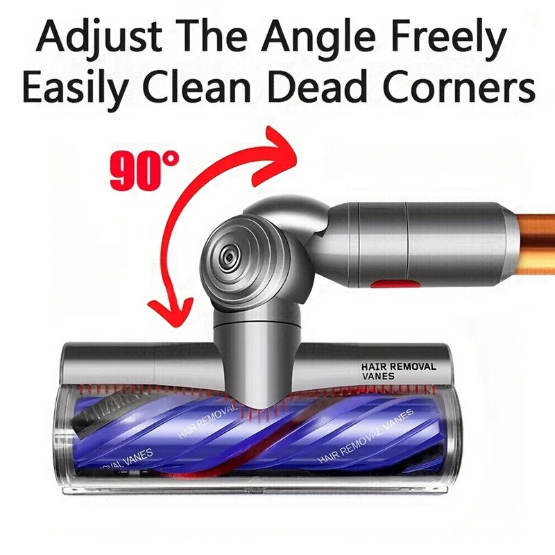 

UNCL Anti-Tangle Motor Brush Head For Dyson Vacuum V7 V8 V10 V11 V15 Suitable For Carpet And Hard Floor