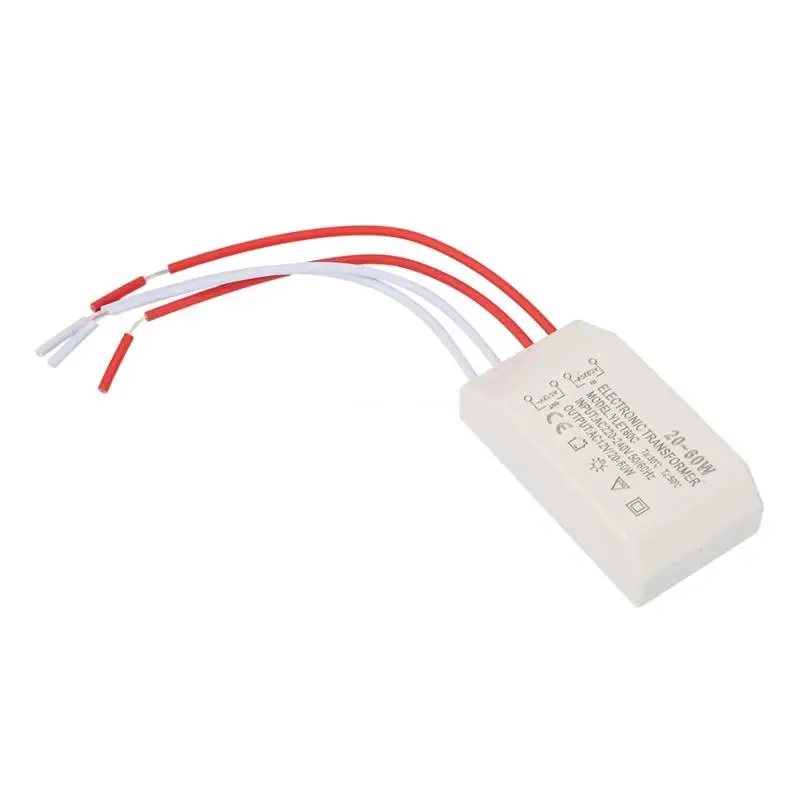 220V to 12V Electronic 220V To 12V 20-60W Halogen Light LED Driver Power Supply Dimming Dropship