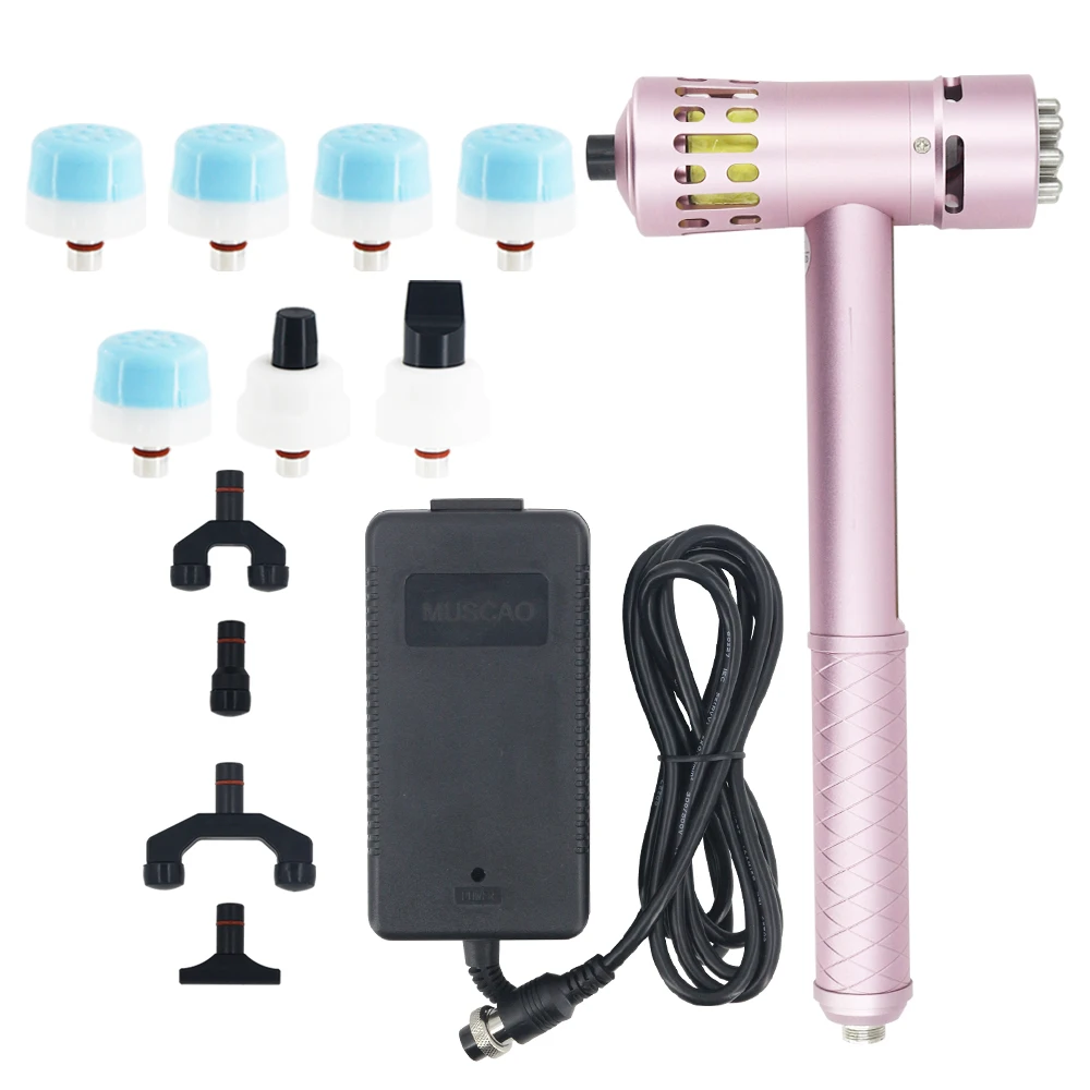 3in1 Potable Shockwave Therapy Machine Muscle Electrical Body Massager For Home Use Chiropractic Adjusting Massage Tools