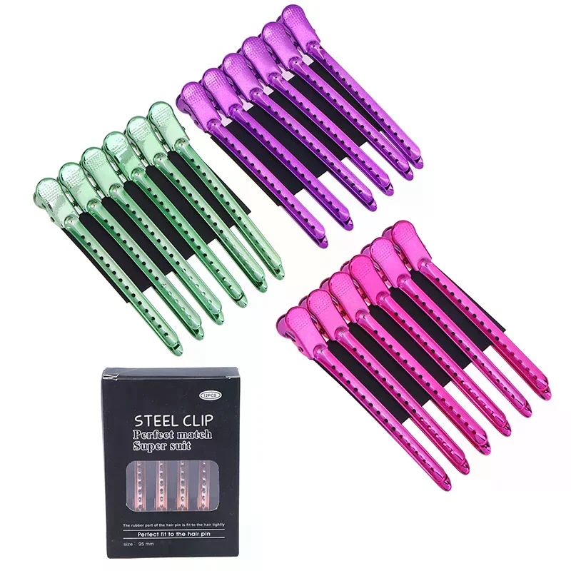 

12PCS Hair Clip Set Pack Hair Clip Metal Hair Salon Hair Clip Fixed Hair Clip Salon Home Styling Tool