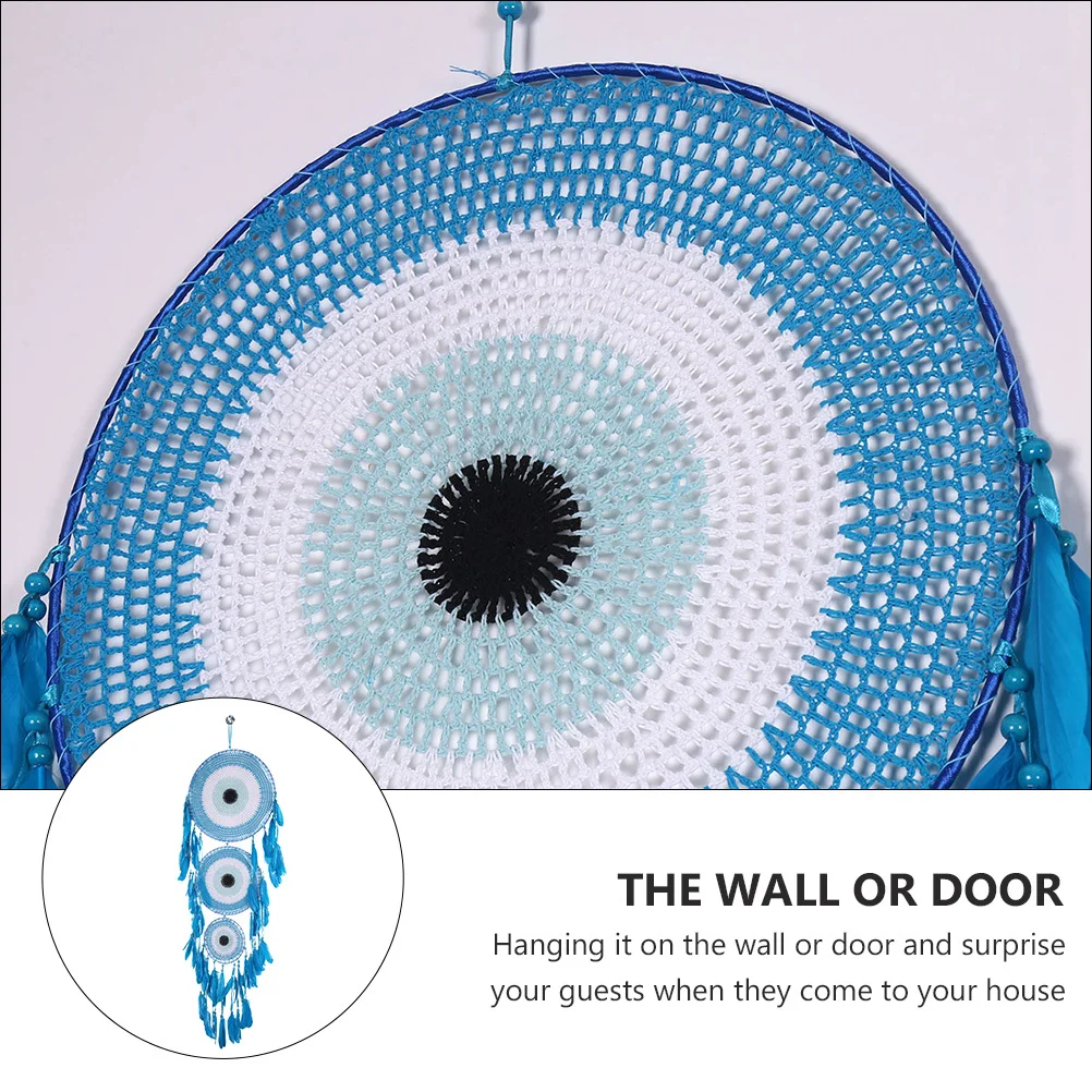 

Woven Dream Catcher Pendant Cotton Thread Decorative Hanging Dream Catcher Ornament Wall Door Festival Wedding Gift