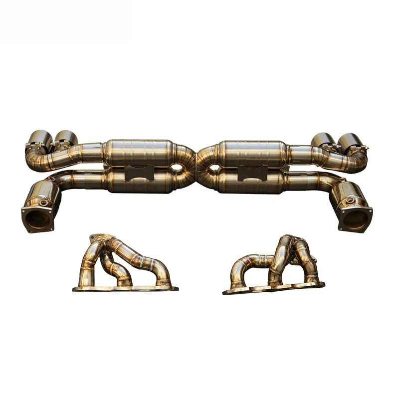

Factory Peormance Exhaust Catback With Manifold Headers for 911 991.2 Turbo s Titanium Exhaust