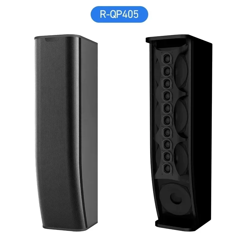 Columnar loudspeaker with wall hanging wall stereo line array columnar portable loudspeaker system