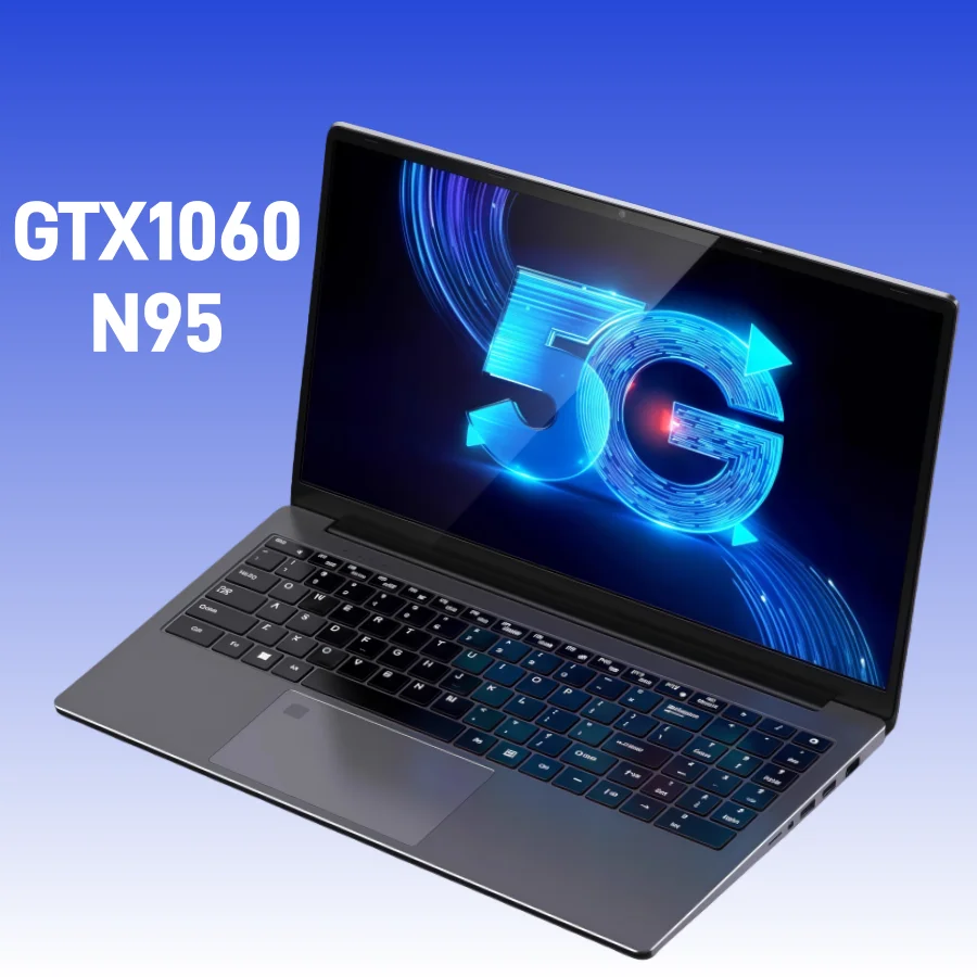 15.6inch intel N95 gtx1060 gaming laptops portable notebook computer pc 32GB DDR4 1TB laptop Gamer Windows11 Backlit Keyboard