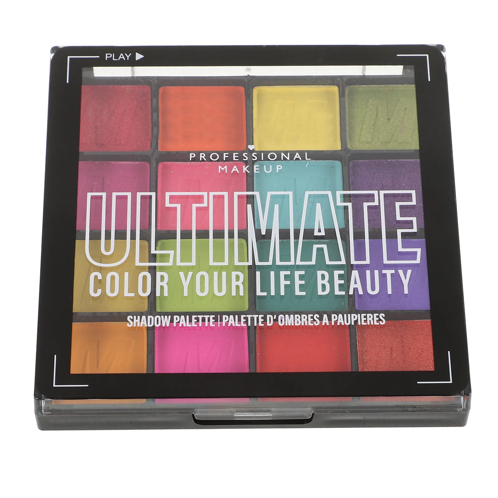 16 色の真珠光沢のあるグリッターマットアイシャドウパレット防水明るいカラフルなメイクアップツールアイシャドウパレット