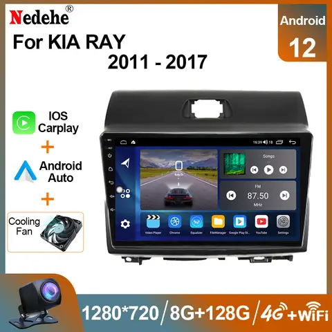 2din 자동차 라디오 7862 Carplay 안드로이드 자동 KIA Ray 2011 - 2017 용 멀티미디어 비디오 플레이어 GPS 네비게이션 Autoradio DSP