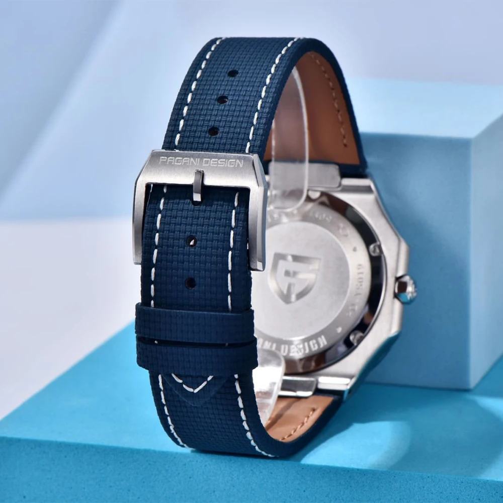 PAGANI DESIGN 2025 New 37MM Square Casual Top brand Men Watch Sapphire Glass Stainless Steel Quartz Watches Relojes hombres Gift