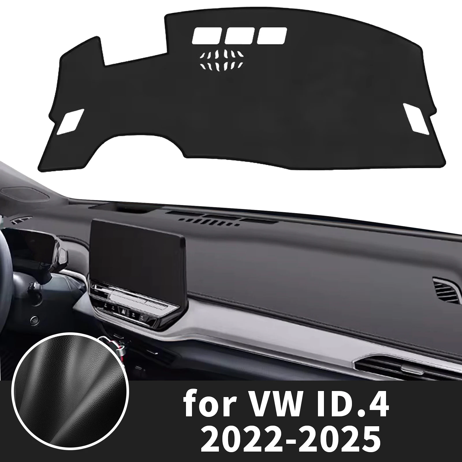 

for Volkswagen ID.4 VW ID4 2021-2025 Dashboard Cover ​​Fit Dash Mat Sun Protection Anti‑Reflection Cover Dash Pad Dashmat