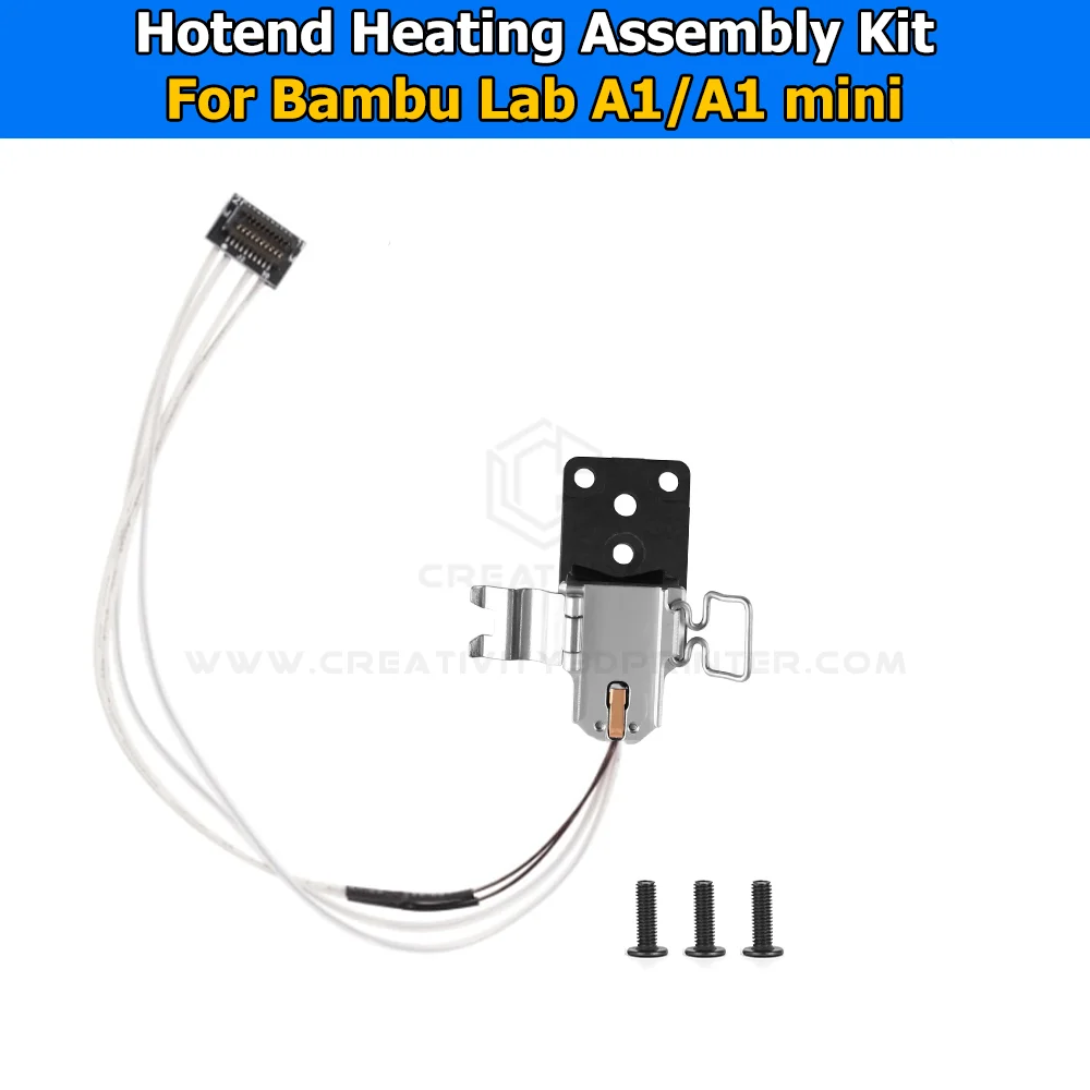 

Bambu Lab A1 A1 Mini Hotend Heating Assembly Kit with Cable Heater Replacement Part for Bambu Lab A1 3D Printer Repair Upgrade