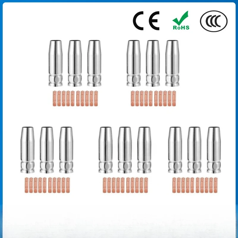 

For MB15AK protective nozzle MIG gas shielded welding accessories MB15 conductive nozzle protective nozzle 65PCS