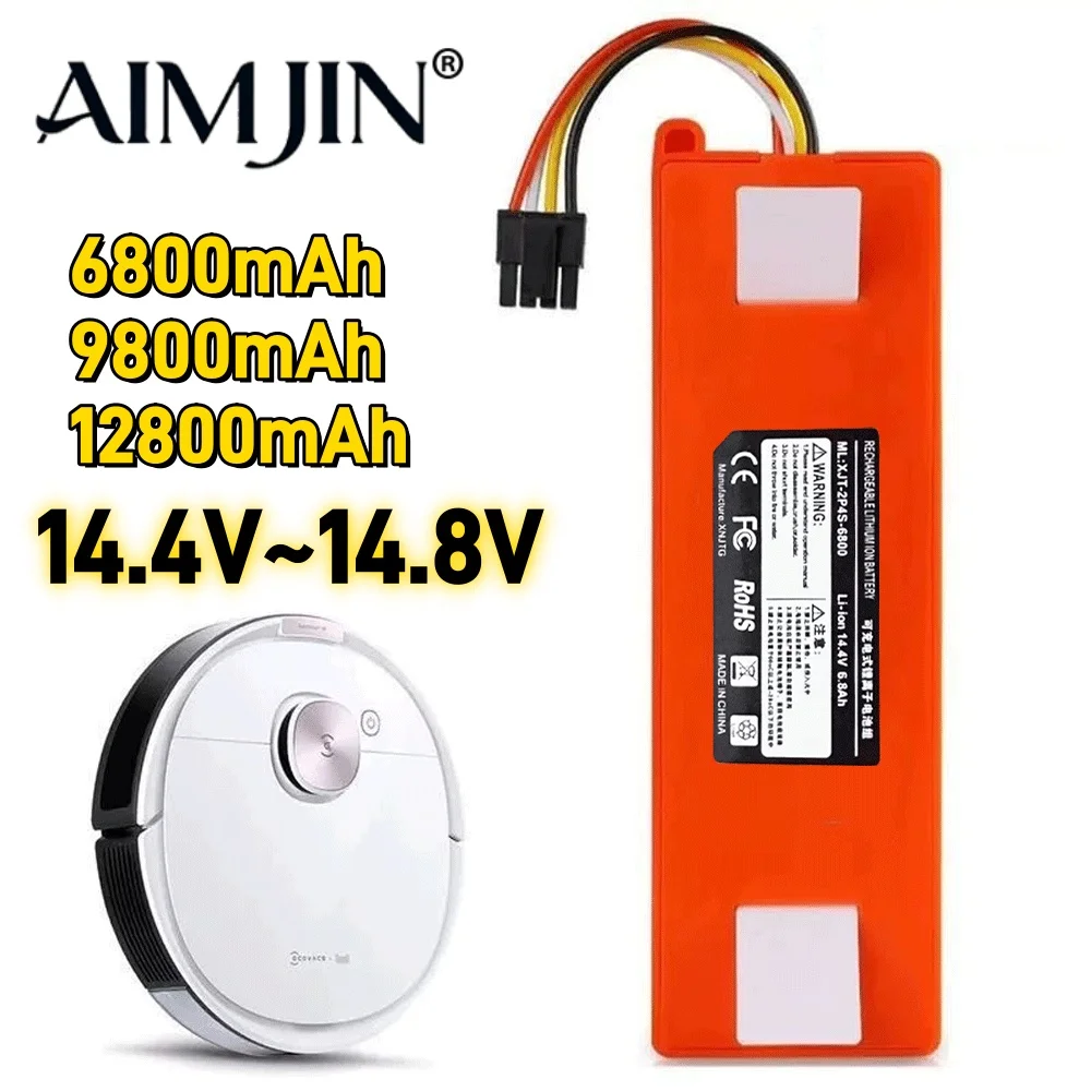 Big PromotionOriginal Replacement Battery BRR-2P4S-5200D For XIAOMI 1S 1ST Roborock SDJQR01RR Sweeping Mopping Robot Vacuum Clea