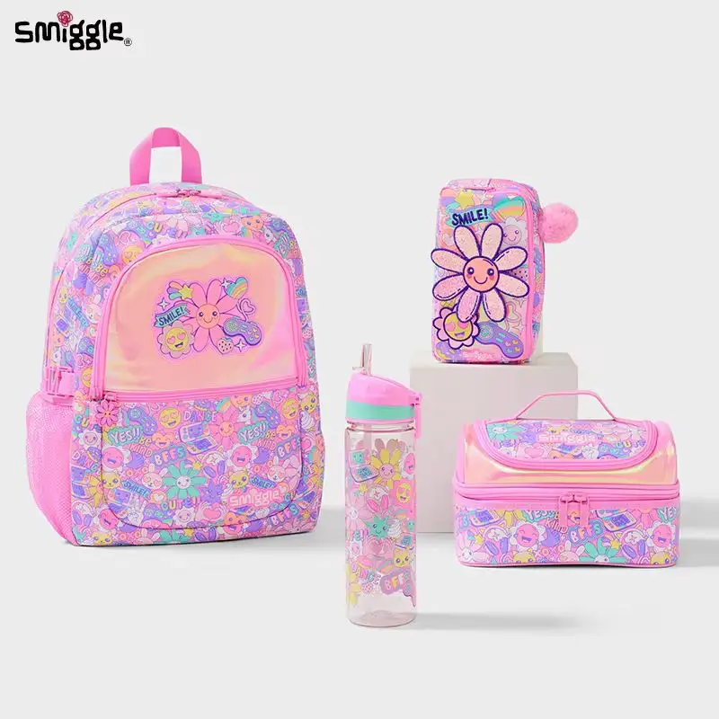 Oryginalna Australia Smiggle Dzieci Student School Bag Meal Bag Portfel Podwójny plecak na ramię Prezent dla studentów