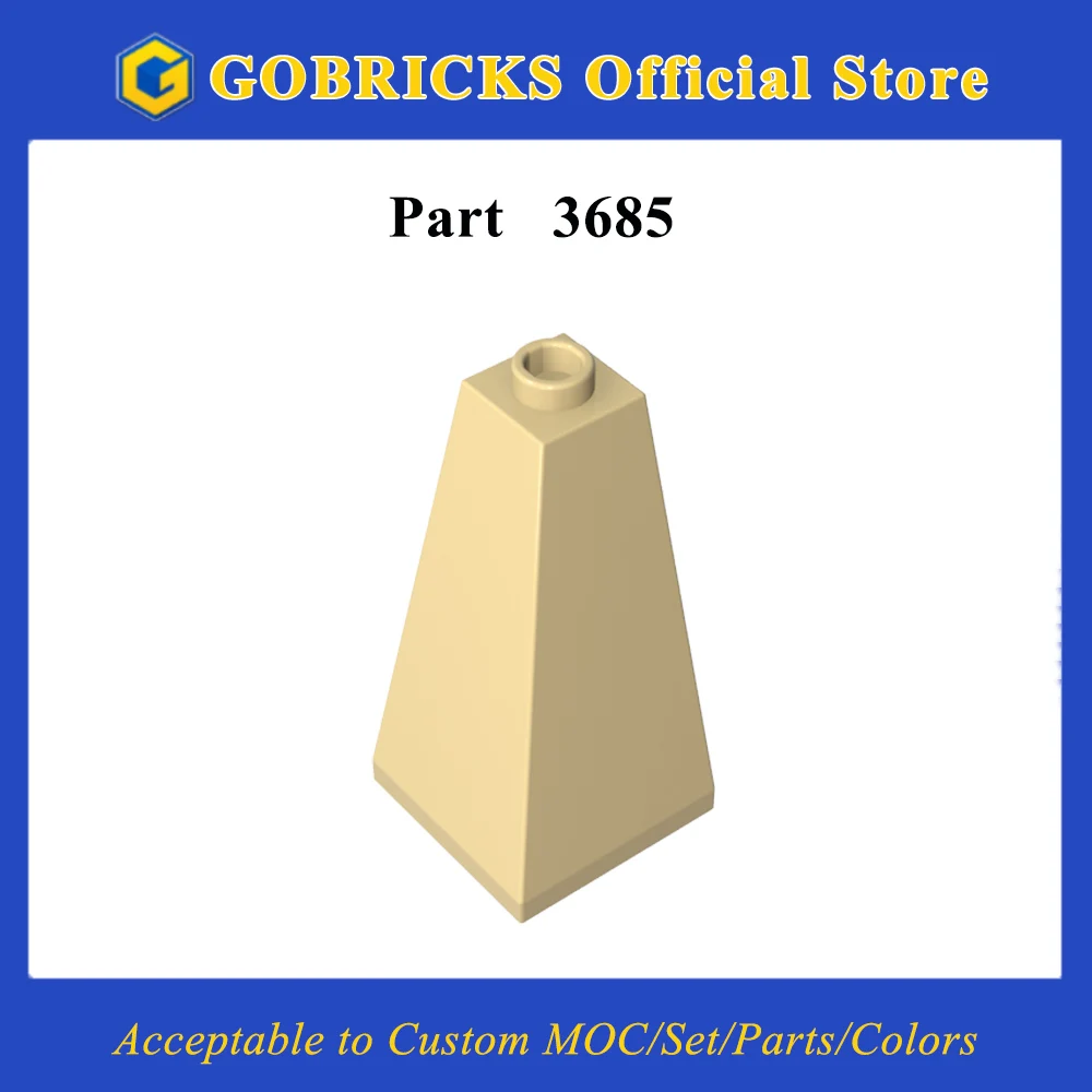 

Gobricks 1 шт. MOC Slope 2 x 2 x 3 кирпичи, совместимые с 3685 деталями модели, строительные блоки, детские развивающие игрушки, подарки на день рождения