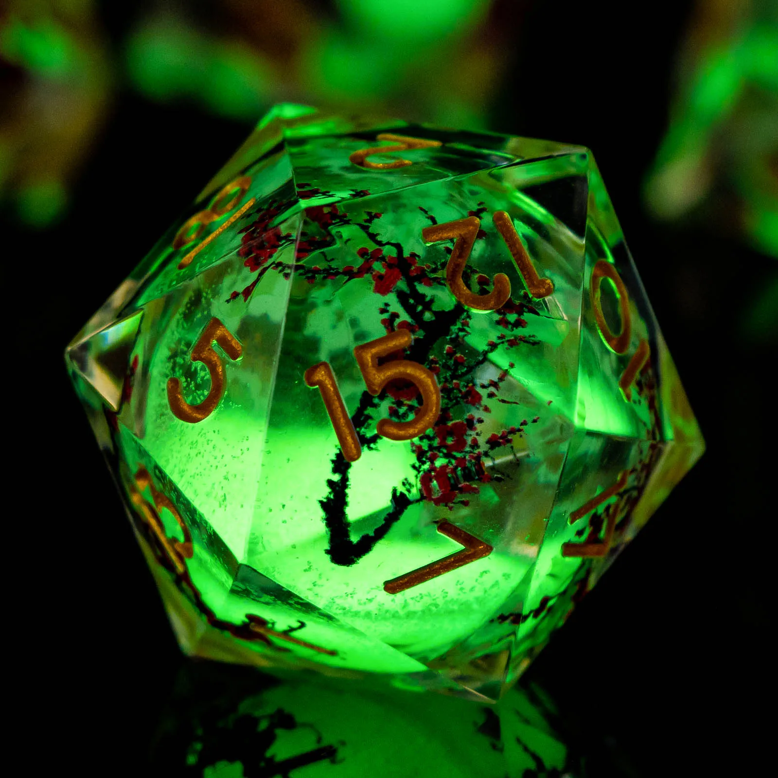 

Glow D&D Dice Set DND, Liquid Core Sharp Edge Resin Dungeon and Dragon Dice, Role Playing RPG D and D Dice D20 D12 D10 D8 D6 D4