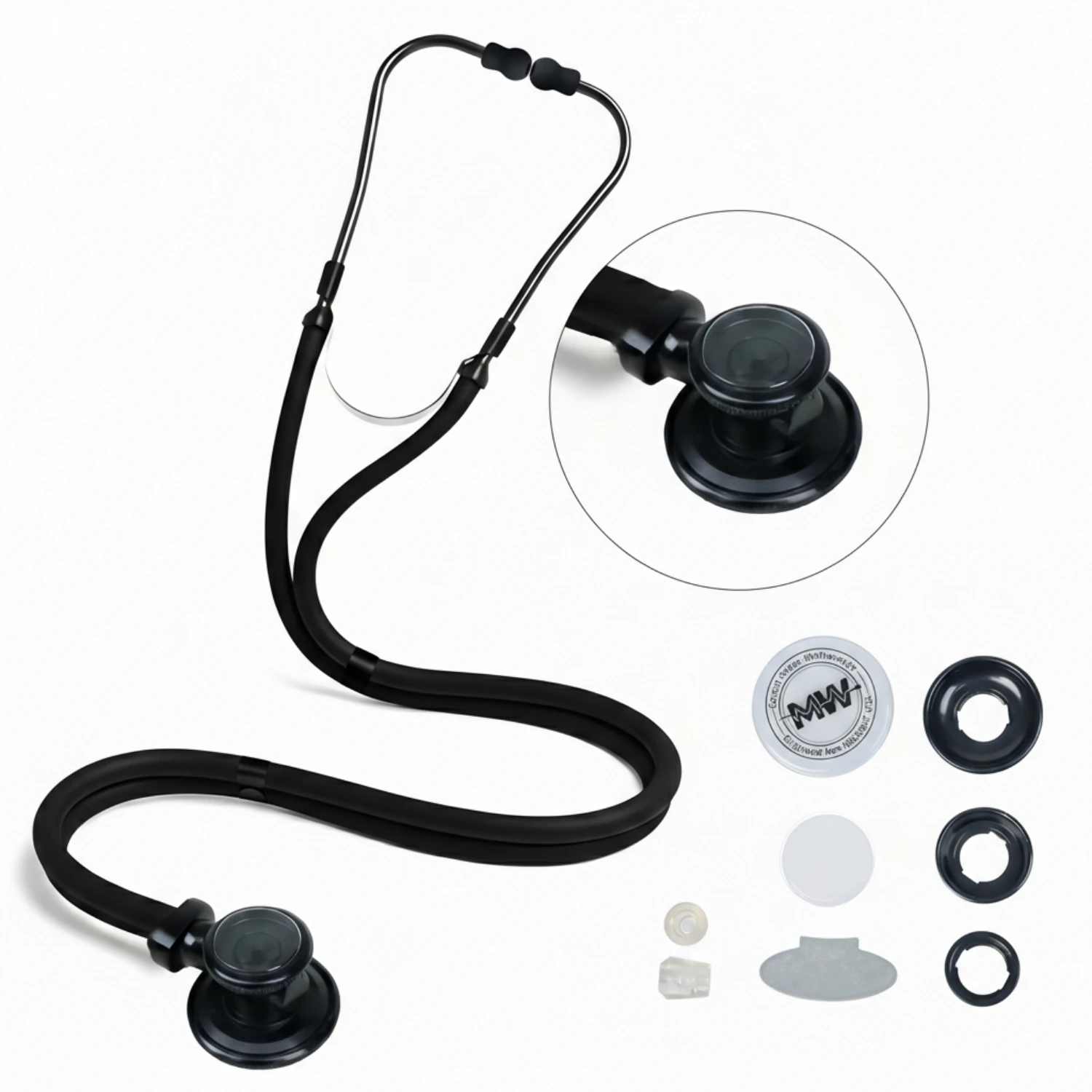 

Двухтрубный стетоскоп Sprague Rappaport с двойной головкой для врачей, медсестер, специалистов скорой помощи и студентов-медиков.