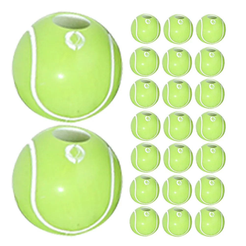 50Pcs Sports Tennis Beads High Quality Smooth Finish Wear Resistant Spacer Beads for DIY Jewelry Making Necklaces Bracelets