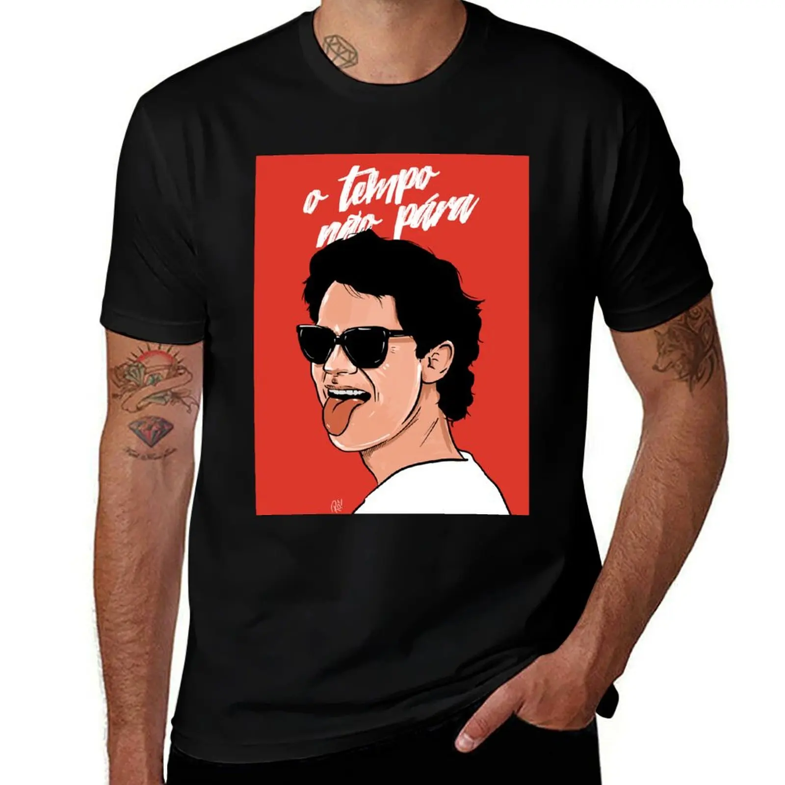 T-Shirt P 2008. Heavy Cazuza T Essential T-Shirt – Tempo-Shirt Anime T O Oversize-Mann-T-Shirts aus Baumwolle